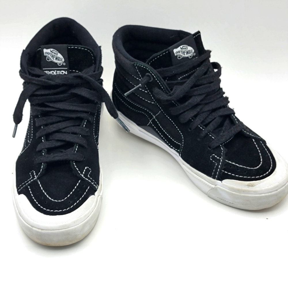 VANS Sk8 Hi Pro BMX, Mens 4.0 / Womens 5.5,‎ Demolition, Black White #1304
